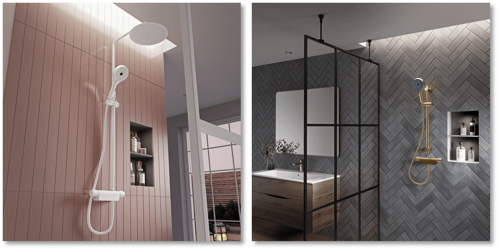 Aqualisa expands Midas™ 220 mixer shower range with on-trend Matt Black and Matt White models