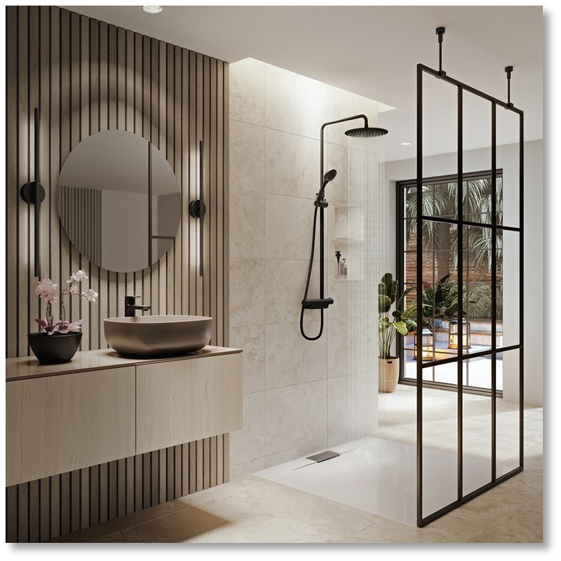 Aqualisa introduces Midas™ 220 mixer shower range in matt black metal finish